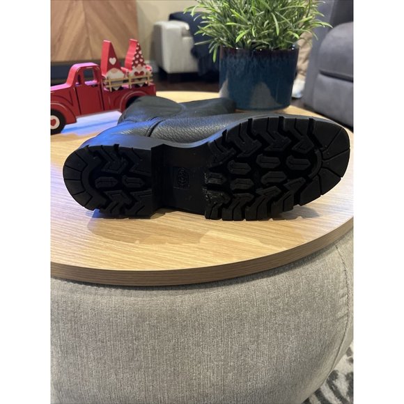 Pajar Women's Black Leather Waterproof Shearling Lined Back Zip Boots Size 7 - Picture 11 of 15